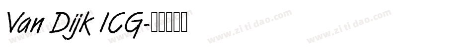 Van Dijk ICG字体转换